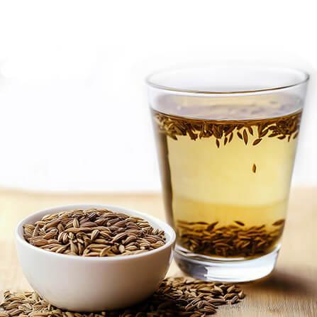 A glass of jeera water