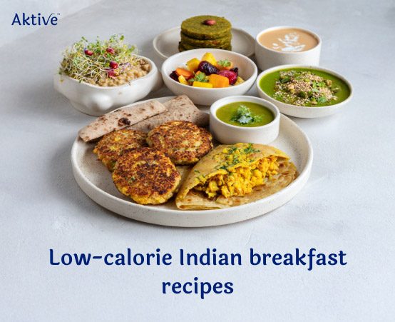 Assorted Indian breakfast dishes