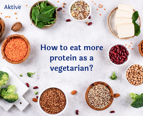 Assorted vegetarian protein sources.