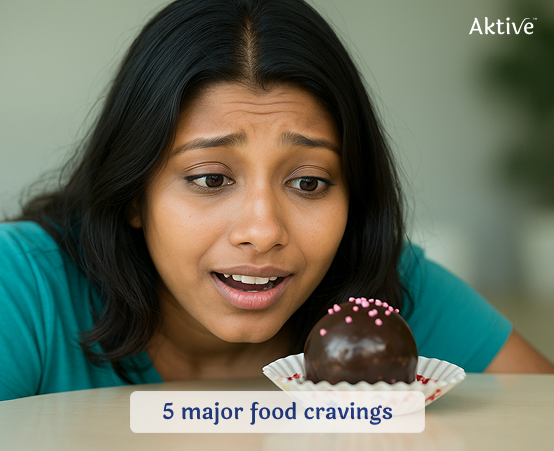 Indian woman craving a cupcake