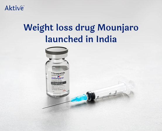 Mounjaro injection vial with a syringe
