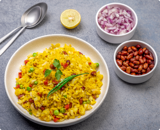 A dish of poha