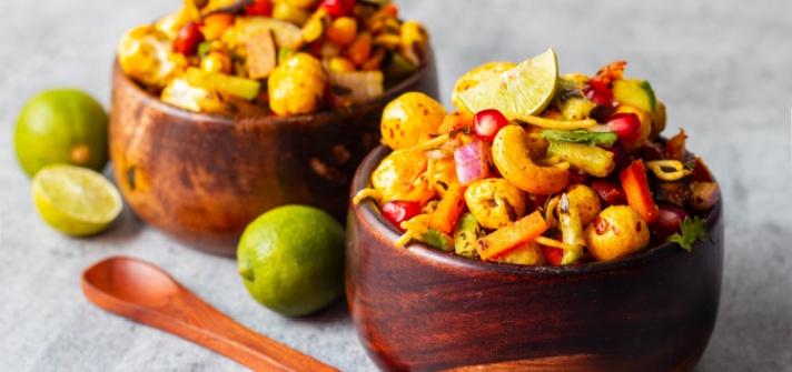 Makhana stir-fry with veggies